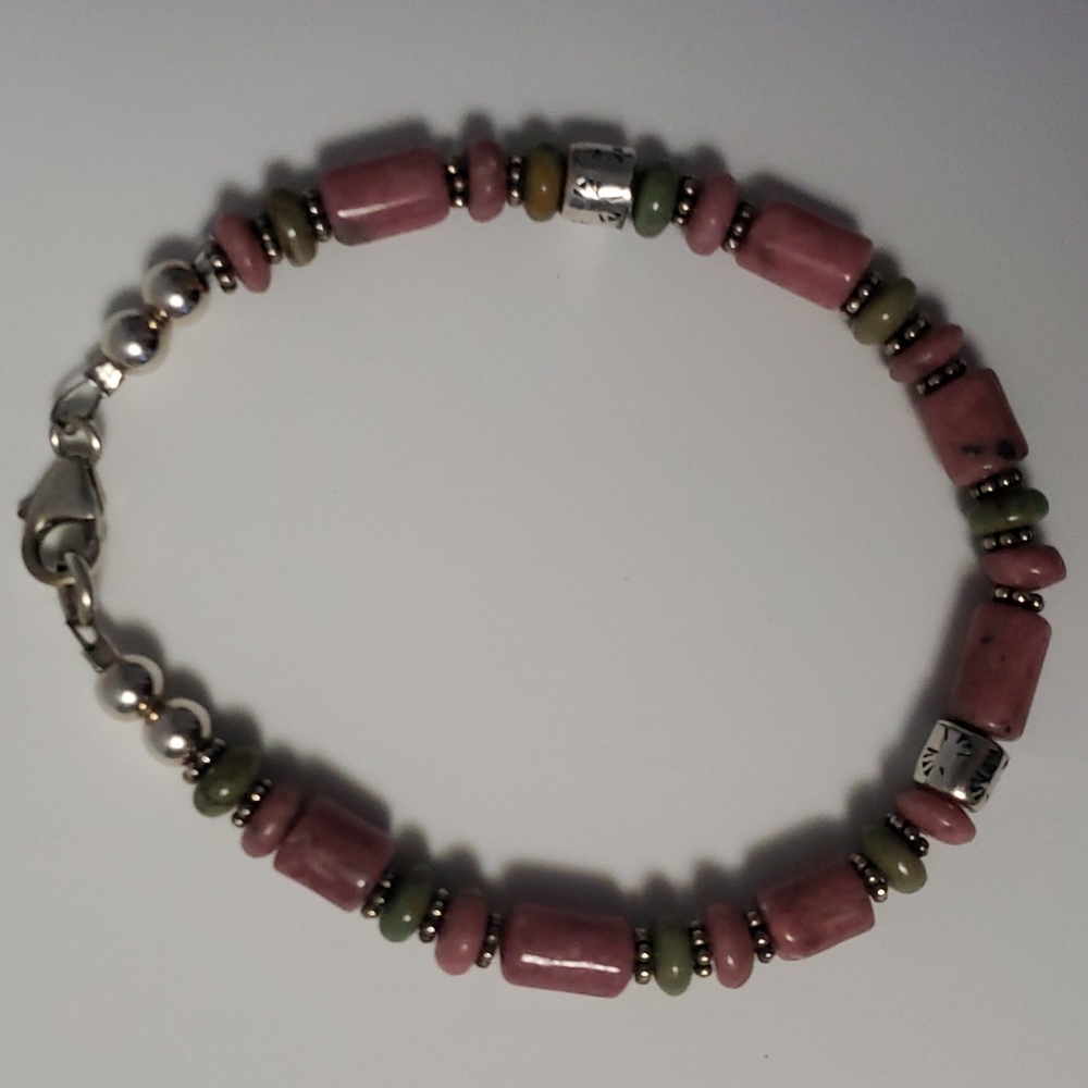Pink Rhodonite Bracelet - Picture 3 of 5